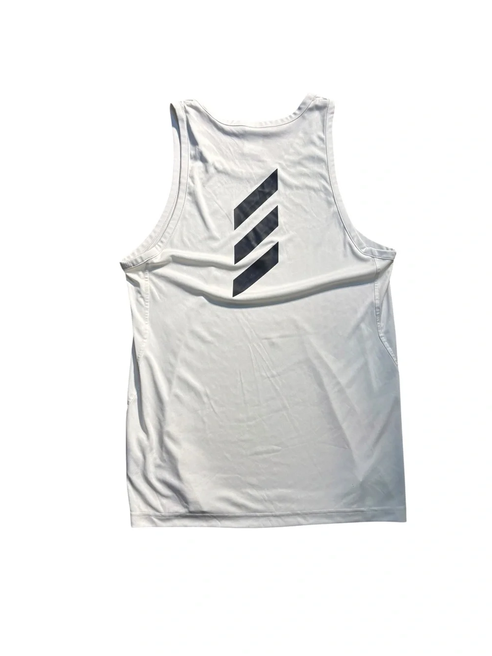 adidas White Performance Sleeveless Training Tank